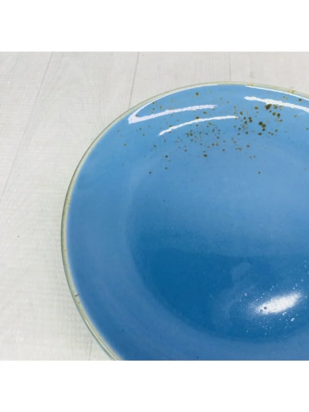 Pier 1 NATURE COLLECTION Medium Blue Splatter Porcelain 8